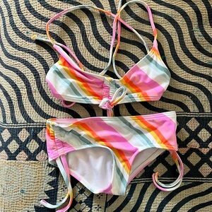 Billabong Striped Two-Piece